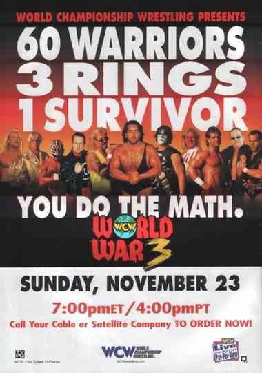 WCW World War 3 1997 Poster