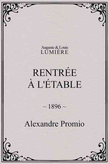 Rentrée à létable poster