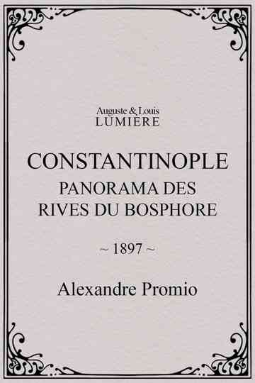 Constantinople, panorama des rives du Bosphore Poster