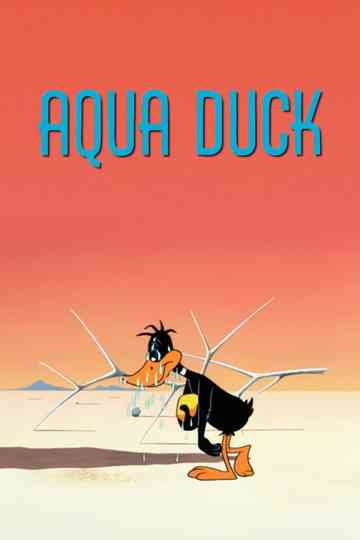 Aqua Duck Poster