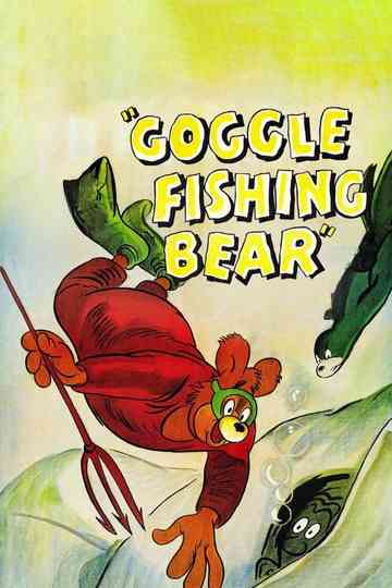 Goggle Fishing Bear Poster