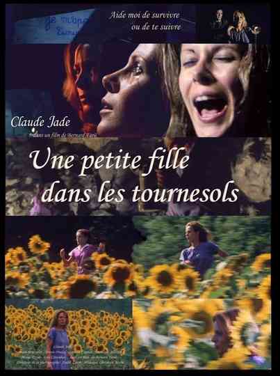 Une petite fille dans les tournesols Poster