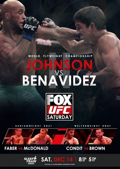 UFC on Fox 9 Johnson vs Benavidez 2 Poster