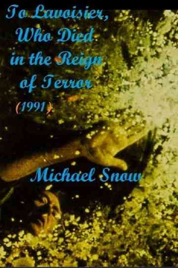 To Lavoisier Who Died in the Reign of Terror Poster