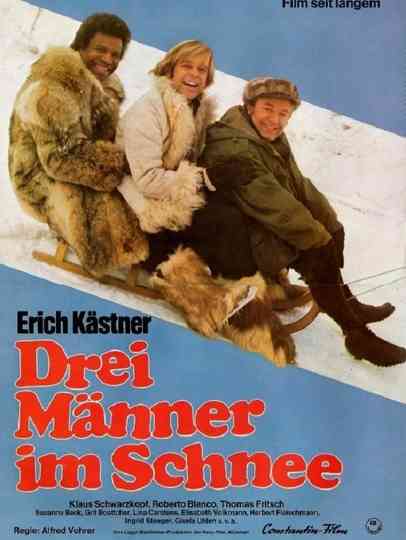 Drei Männer im Schnee Poster