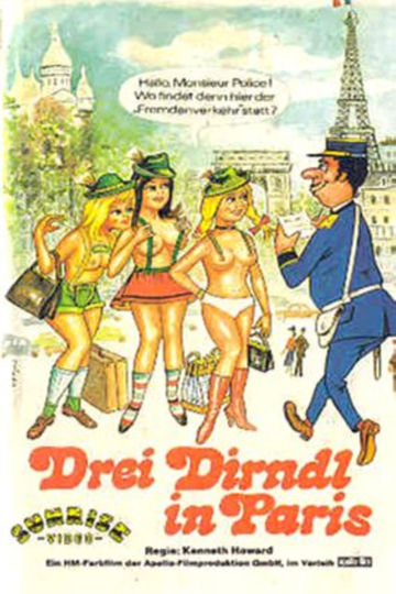 Drei Dirndl in Paris Poster