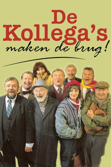 De kollegas maken de brug Poster