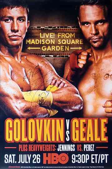 Gennady Golovkin vs. Daniel Geale Poster