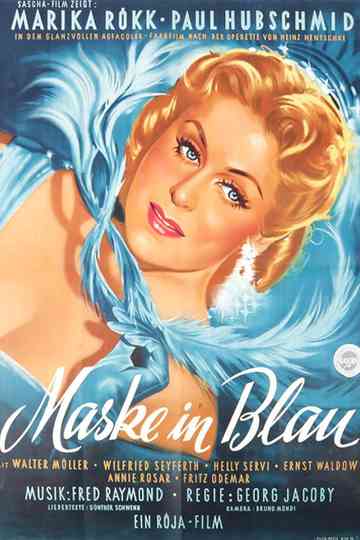 Mask in Blue Poster