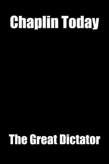 Chaplin Today: 'The Great Dictator' poster