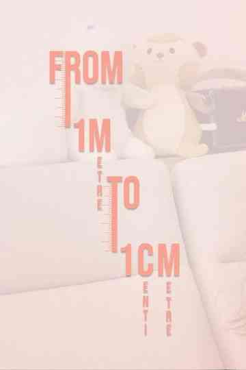 From 1 metre to 1 centimetre Poster