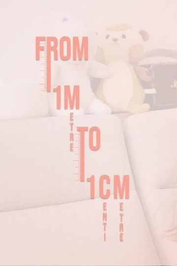 From 1 metre to 1 centimetre