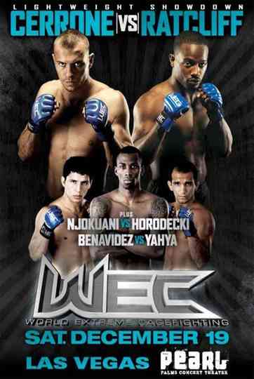 WEC 45 Cerrone vs Ratcliff Poster
