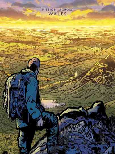 Geowizard: Straight Line Mission Across Wales Poster