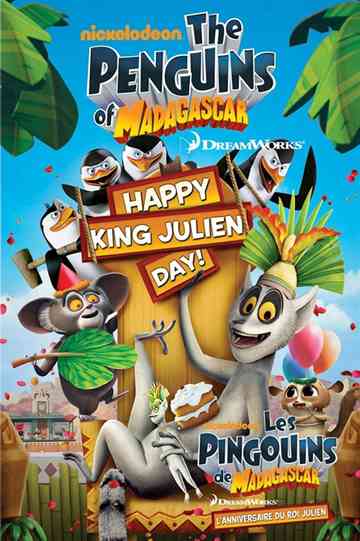 The Penguins of Madagascar Happy King Julien Day poster