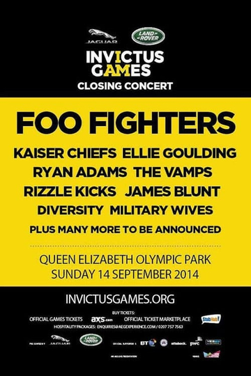 Foo Fighters  Invictus Games Closing Ceremony