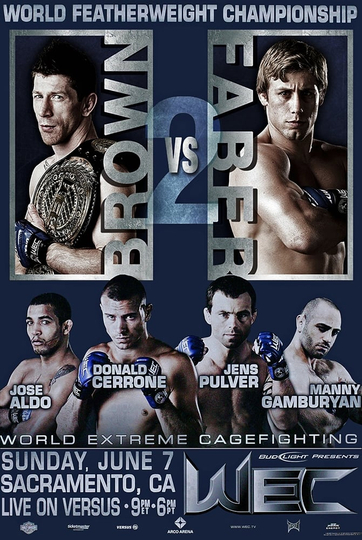 WEC 41: Brown vs. Faber 2 Poster