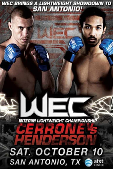 WEC 43 Cerrone vs Henderson Poster