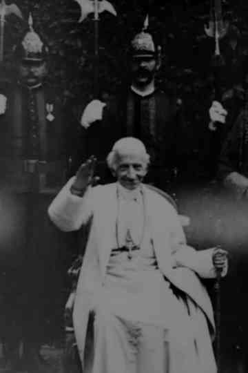 Pope Leo XIII Being Seated Bestowing Blessing Poster