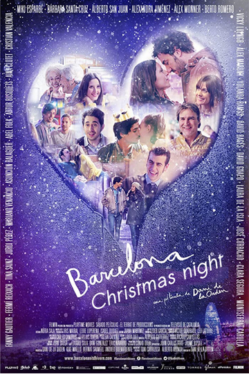 Barcelona Christmas Night Poster