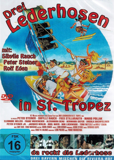 Three Lederhosen in St Tropez Poster