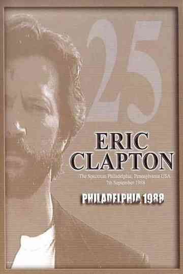 Eric Clapton Philadelphia 1988 Poster
