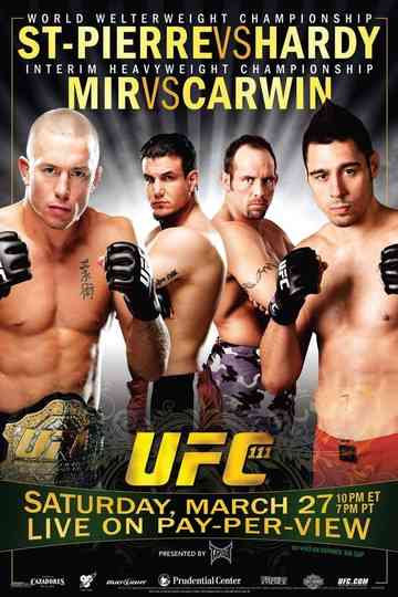 UFC 111 StPierre vs Hardy Poster
