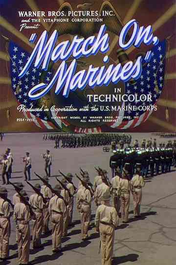 March On Marines poster
