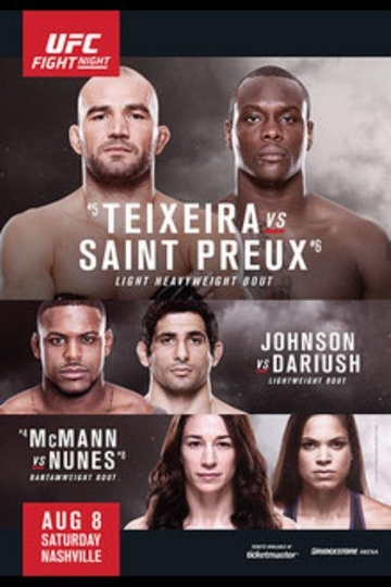 UFC Fight Night 73 Teixeira vs Saint Preux Poster