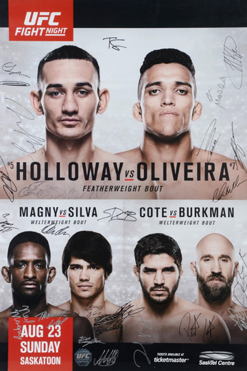 UFC Fight Night 74 Holloway vs Oliveira Poster