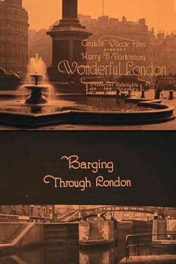 Wonderful London Barging Through London Poster