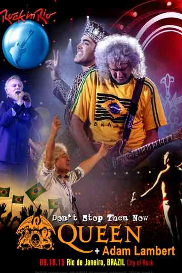 Queen and Adam Lambert Rock in Rio 2015 Poster
