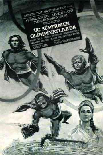 Three Supermen at the Olympic Games Poster