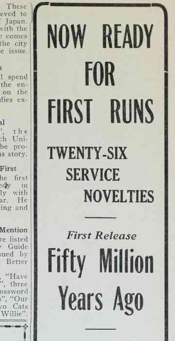 Fifty Million Years Ago Poster