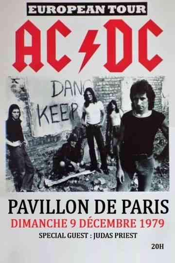 ACDC  At the Pavillon in Paris 1979 Poster