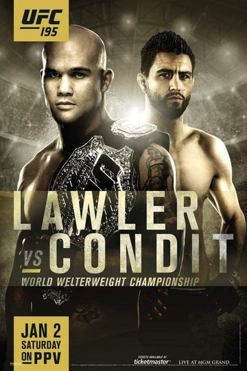 UFC 195 Lawler vs Condit Poster