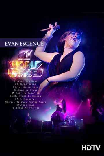 Evanescence MTV World Stage Poster