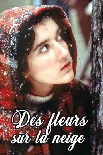 Des fleurs sur la neige Poster
