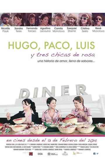 Hugo Paco Luis y tres chicas de rosa Poster