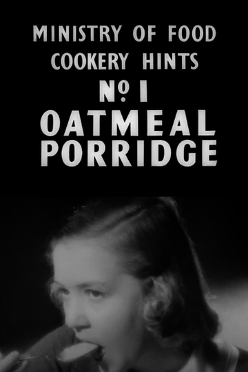 Cookery Hints: Oatmeal Porridge Poster