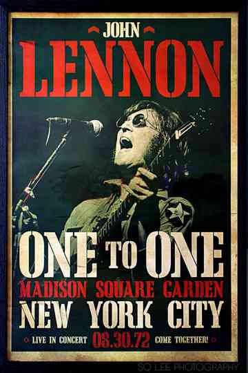 The One to One Concert Poster