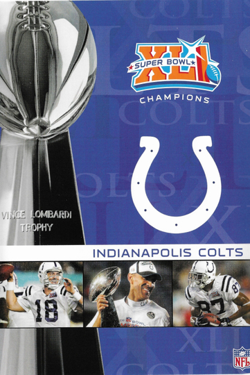 NFL Super Bowl XLI  Indianapolis Colts Championship Poster