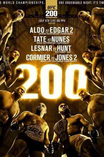 UFC 200 Tate vs Nunes Poster
