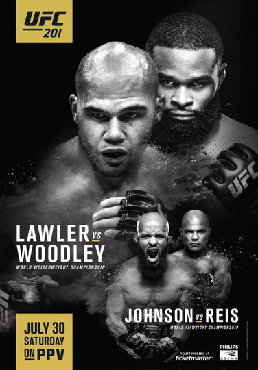 UFC 201 Lawler vs Woodley Poster