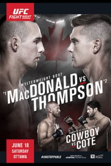 UFC Fight Night 89 MacDonald vs Thompson Poster