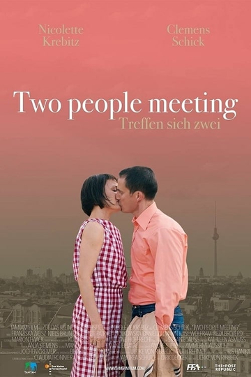 Two People Meeting Poster