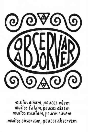 Observar e Absorver Poster