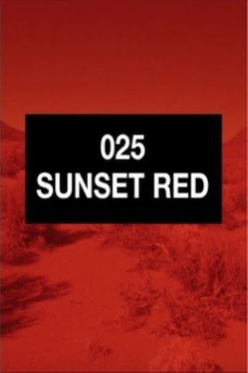 025 Sunset Red Poster