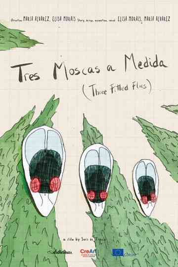 Three Fitted Flies Poster