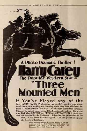 Three Mounted Men Poster